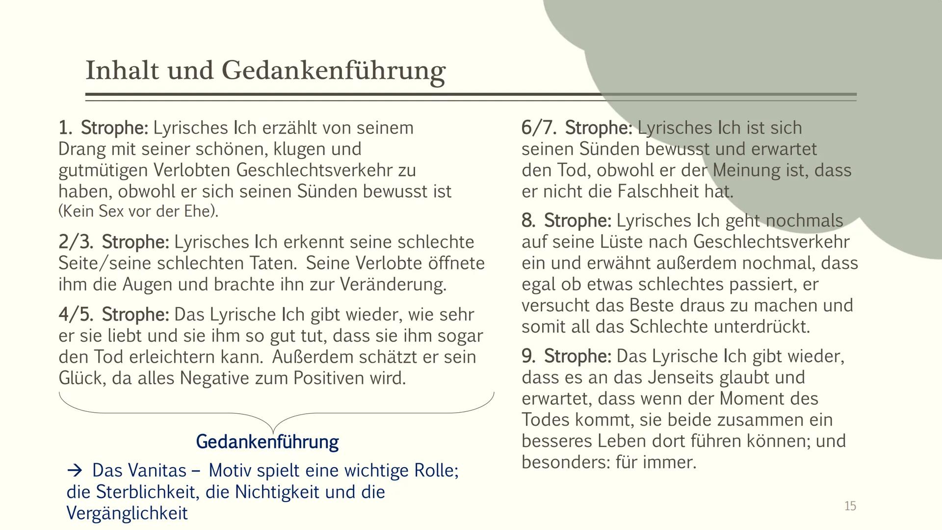 AN SEINE BRAUT
- Johann Christian Günther
Lara Weller, Stephanie Mandernach EP2 ■
Gedicht
■
Inhaltsverzeichnis
■ Kurzinformation zum Autor
▪