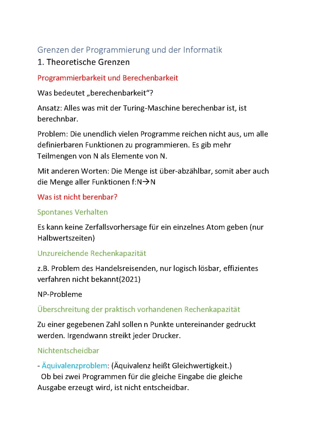 Berechenbarkeit in der Informatik: Grundlagen und ungelöste Probleme
