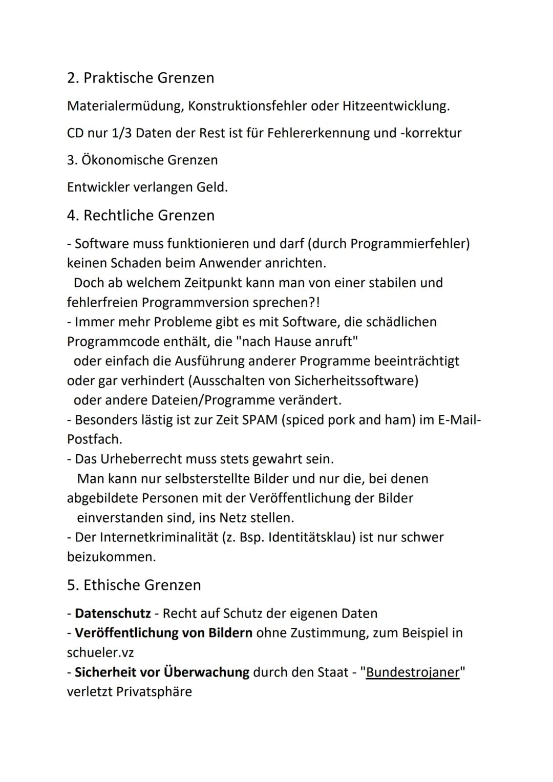 Grenzen der Programmierung und der Informatik
1. Theoretische Grenzen
Programmierbarkeit und Berechenbarkeit
Was bedeutet ,,berechenbarkeit"