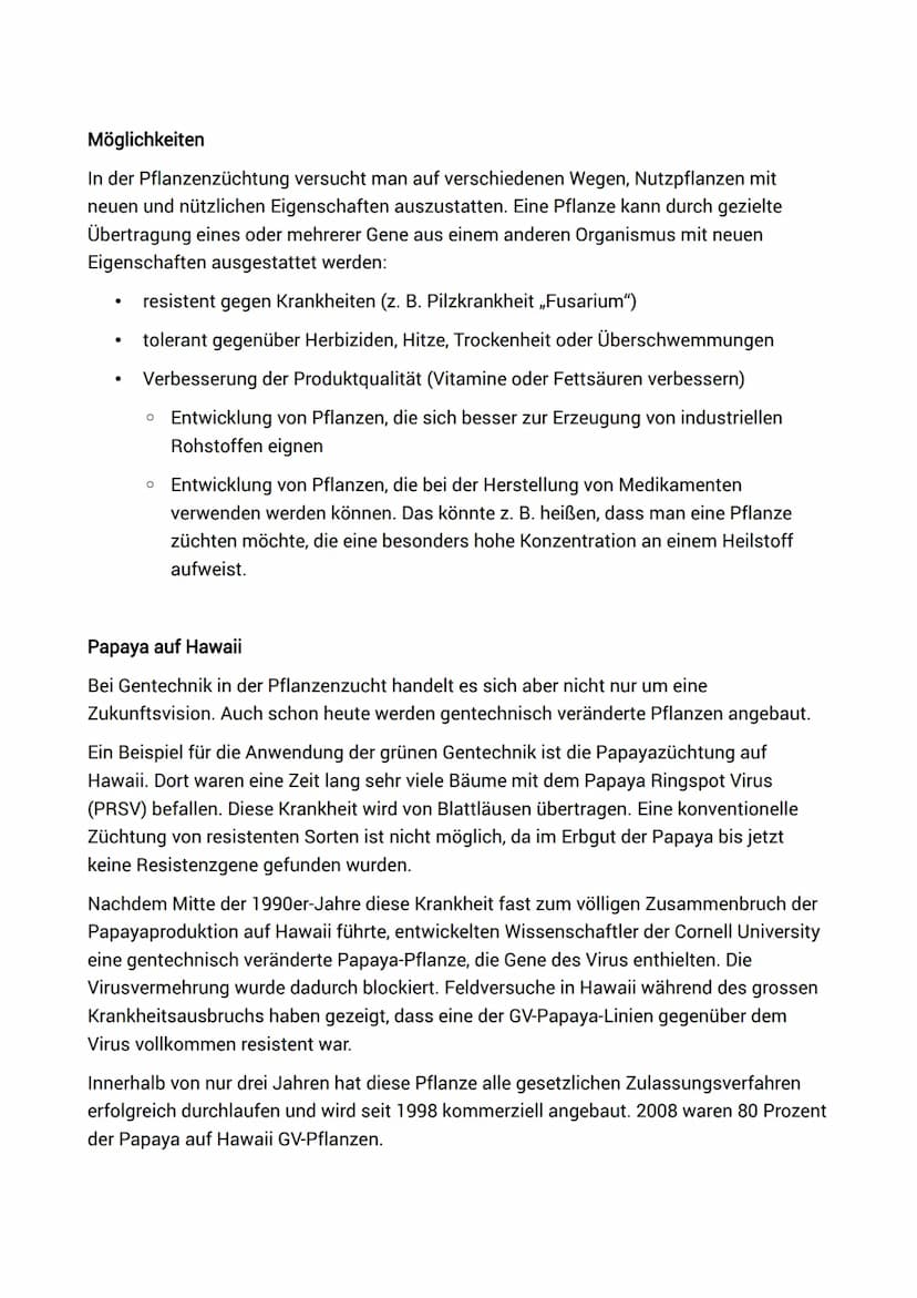 Themen
Leitfrage: Können wir 2050 unsere wachsende Weltbevölkerung noch ohne genetisch
veränderte Lebensmittel ausreichend ernähren?
●
●
(Ei