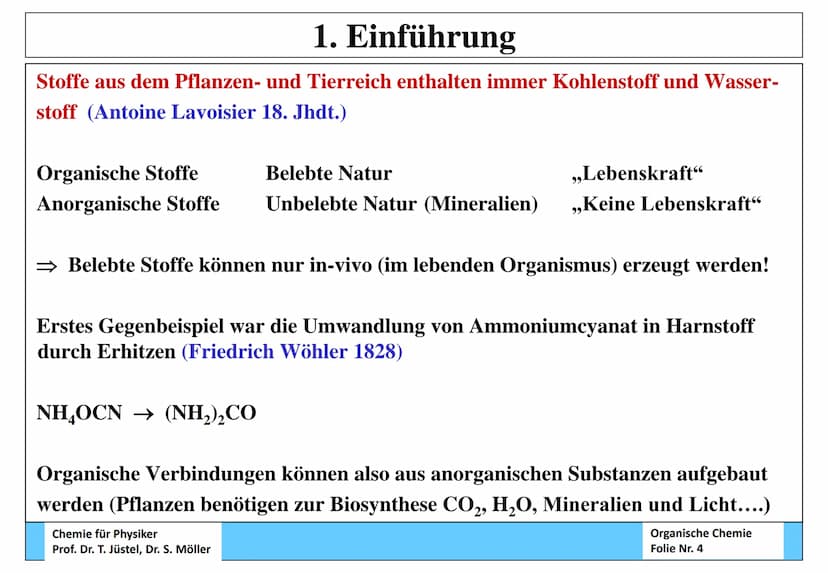 Chemie für Physiker - Teil: Organische Chemie
Inhalt
1. Einführung
2. Alkane
3. Ungesättigte Kohlenwasserstoffe (Alkene und Alkine)
4. Aroma