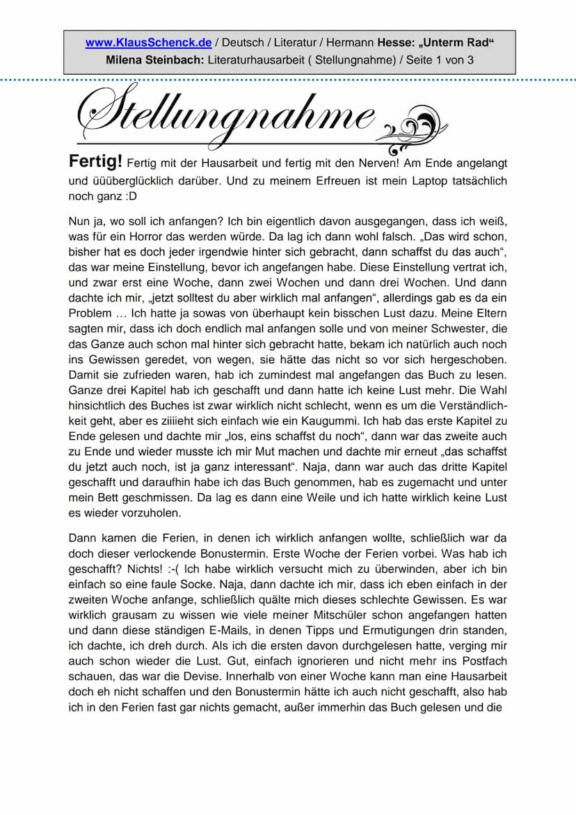 www.KlausSchenck.de / Deutsch / WG 11 / Literatur /
Johann Wolfgang Goethe: „Die Leiden des jungen Werther"
Andreas Neckermann: Literaturhau