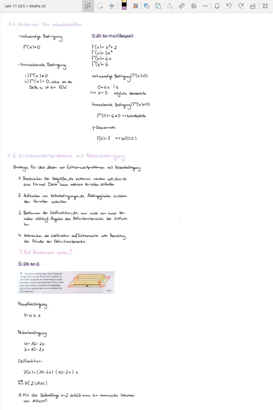 Jahr 11 (Q1) >> Mathe LK
Potenzregel:
f(x)=x"
F'(x)=x^-^
2. B. f(x)= x³
f'(x)=3x³-1
= 3x²
NEW
alysis
1. EIGENSCHAFTEN Ganzzationales Funktio