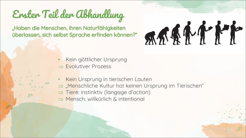 Herders Abhandlung über den
Ursprung der Sprache Was ist der Ursprung von Sprache?
Herders Abhandlung über den Ursprung der Sprache
Gliederu