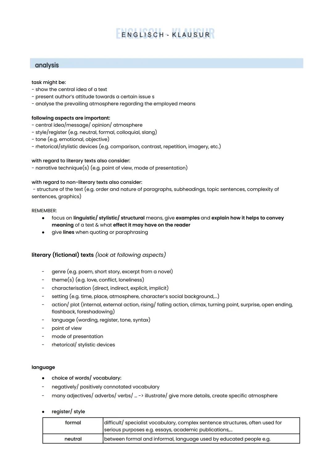 Englisch LK Abi 2021