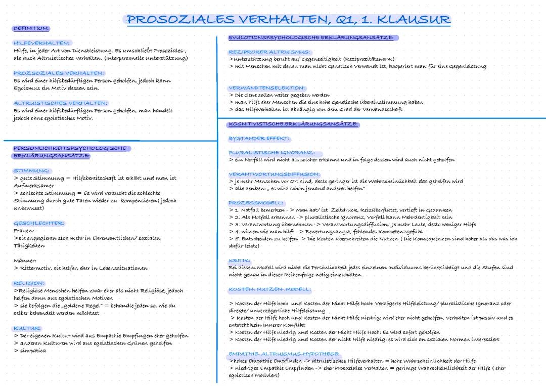 Prosoziales Verhalten 
