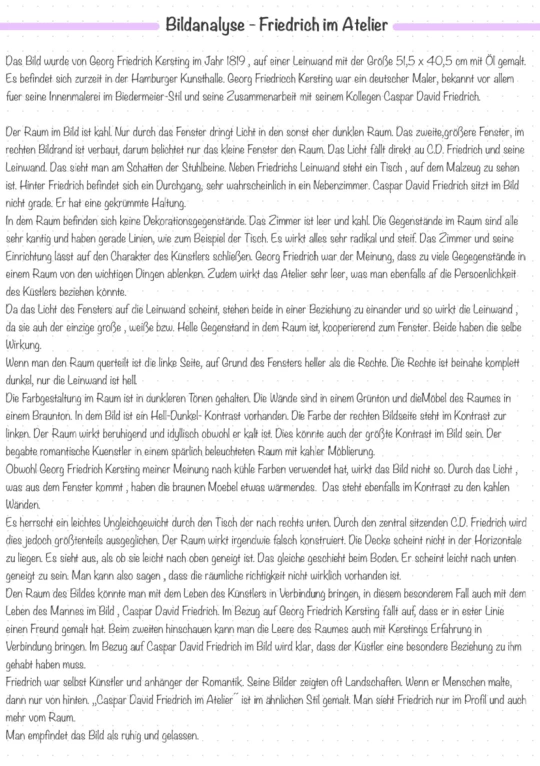 Georg Friedrich Kersting und die Biedermeier Epoche: Kunst, Möbel und mehr