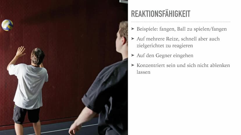 KOORDNINATIVE
FÄHIGKEITEN
Von Seymen und Koordinative Fähigkeiten
Reaktionsfähigkeit.
-> schnell & zielgerichtetes reagieren
bsp. Startschus