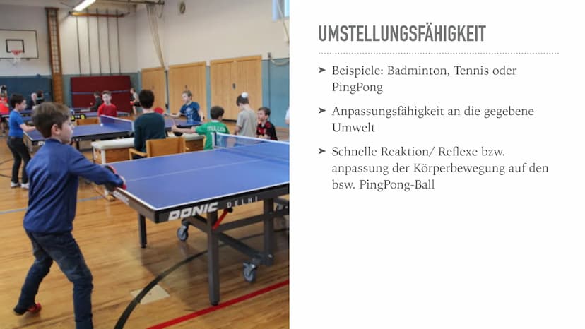 KOORDNINATIVE
FÄHIGKEITEN
Von Seymen und Koordinative Fähigkeiten
Reaktionsfähigkeit.
-> schnell & zielgerichtetes reagieren
bsp. Startschus