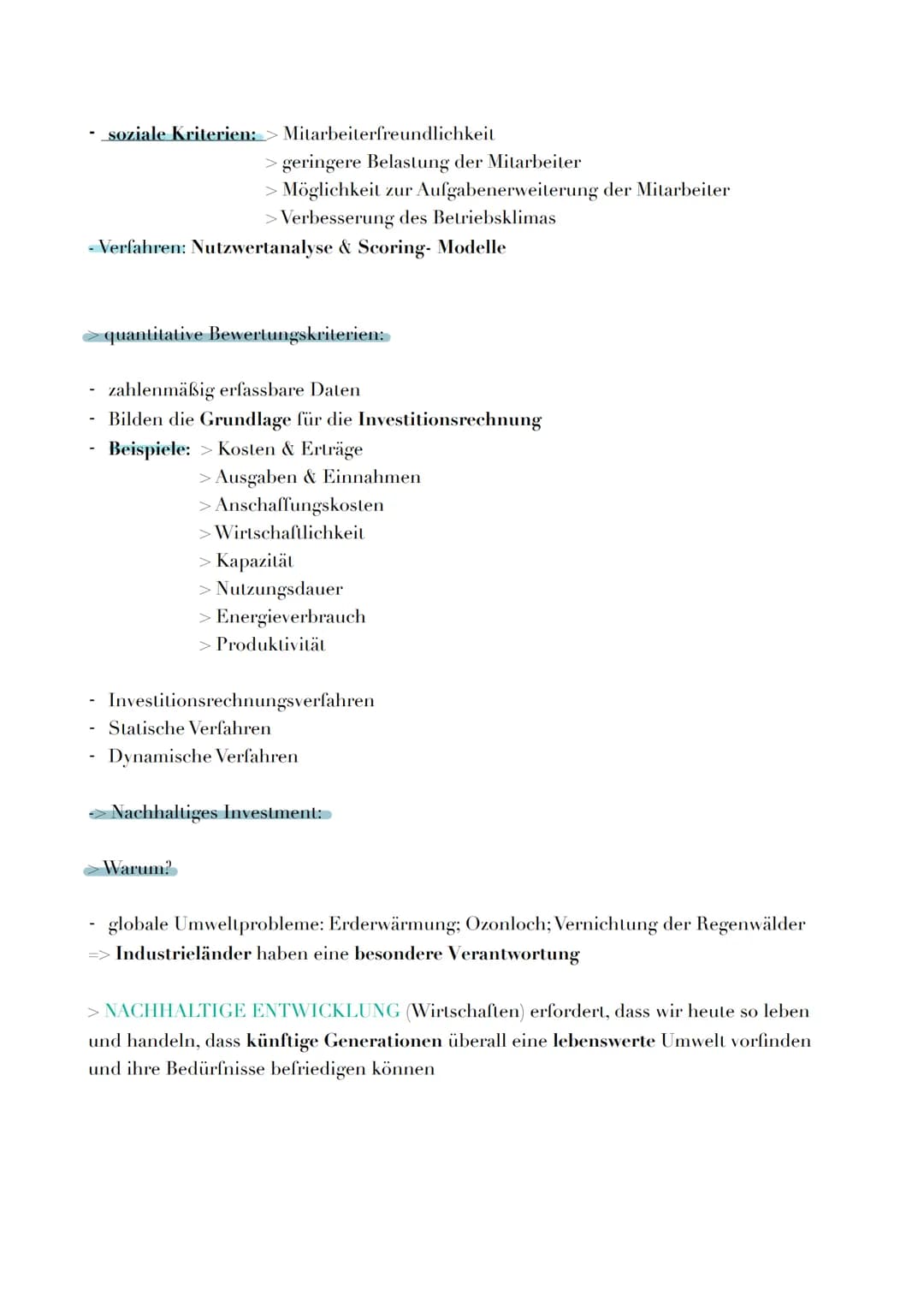 INVESTITIONEN:
- Definition:
> Investitionen sind die Verwendung von Finanzmitteln zur Beschaffung betrieblichen
Vermögens
> Investitionen g