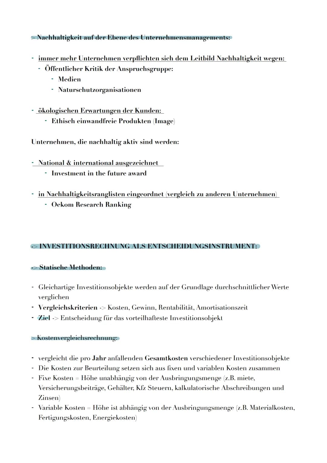 INVESTITIONEN:
- Definition:
> Investitionen sind die Verwendung von Finanzmitteln zur Beschaffung betrieblichen
Vermögens
> Investitionen g