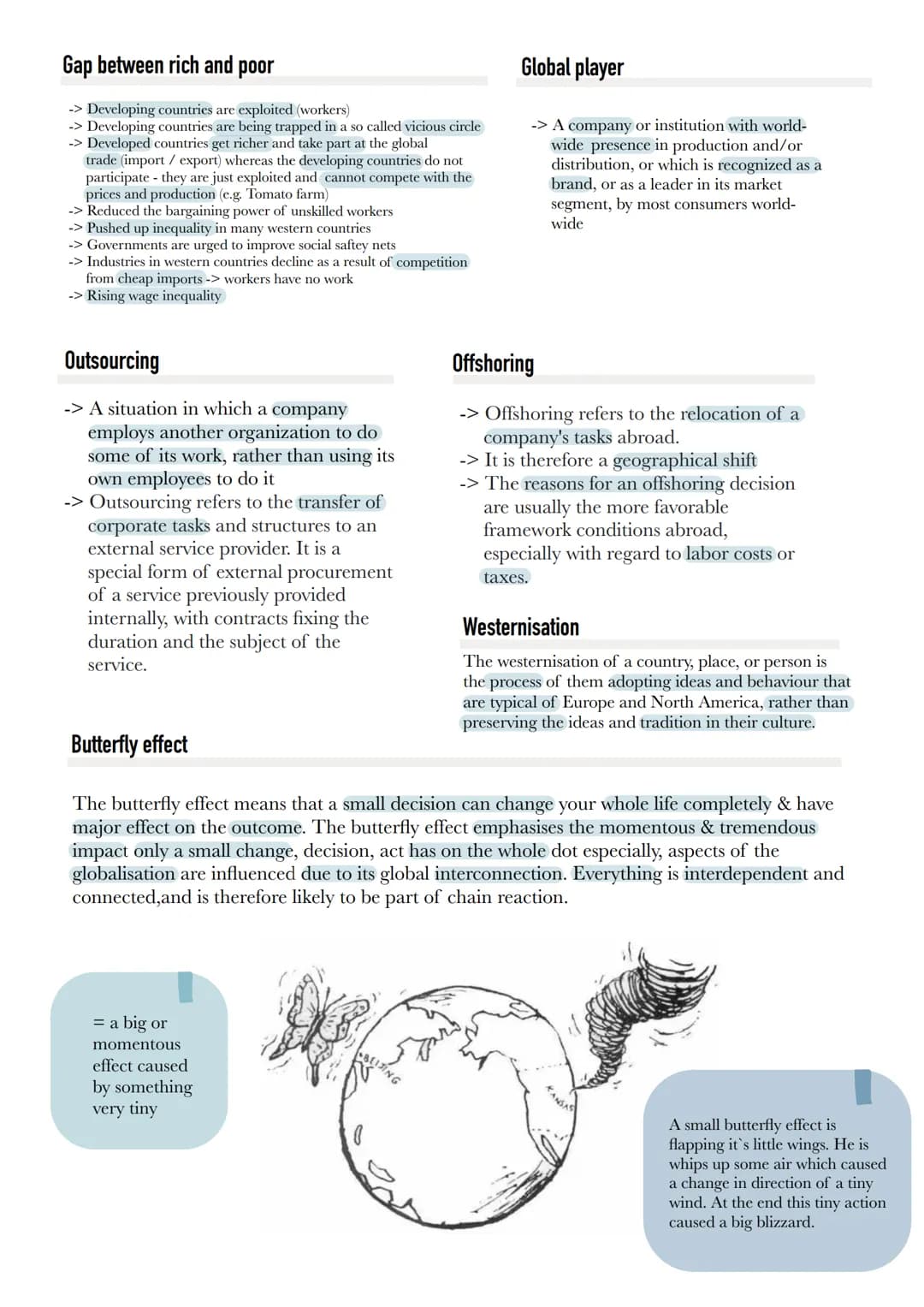 Definition of Globalisation
Globalisation refers to the growing global network of
trade, travel, knowledge and influence. It is possible
tod