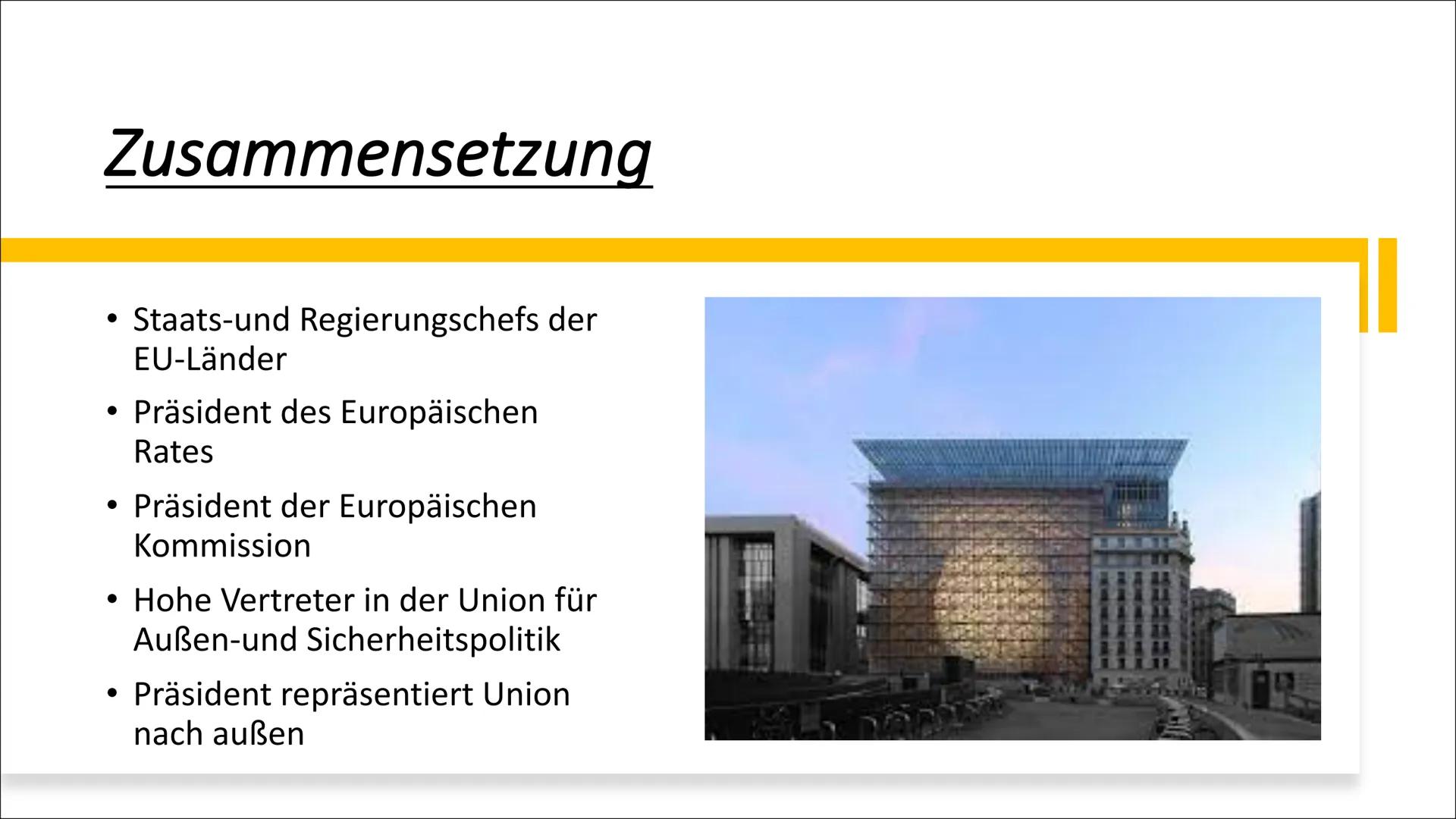 # Europäischer Rat # Inhaltsverzeichnis

- Allgemeines
- Geschichte
- Aufgaben und Funktionen
- Zusammensetzung
- Abstimmungsverfahren # All
