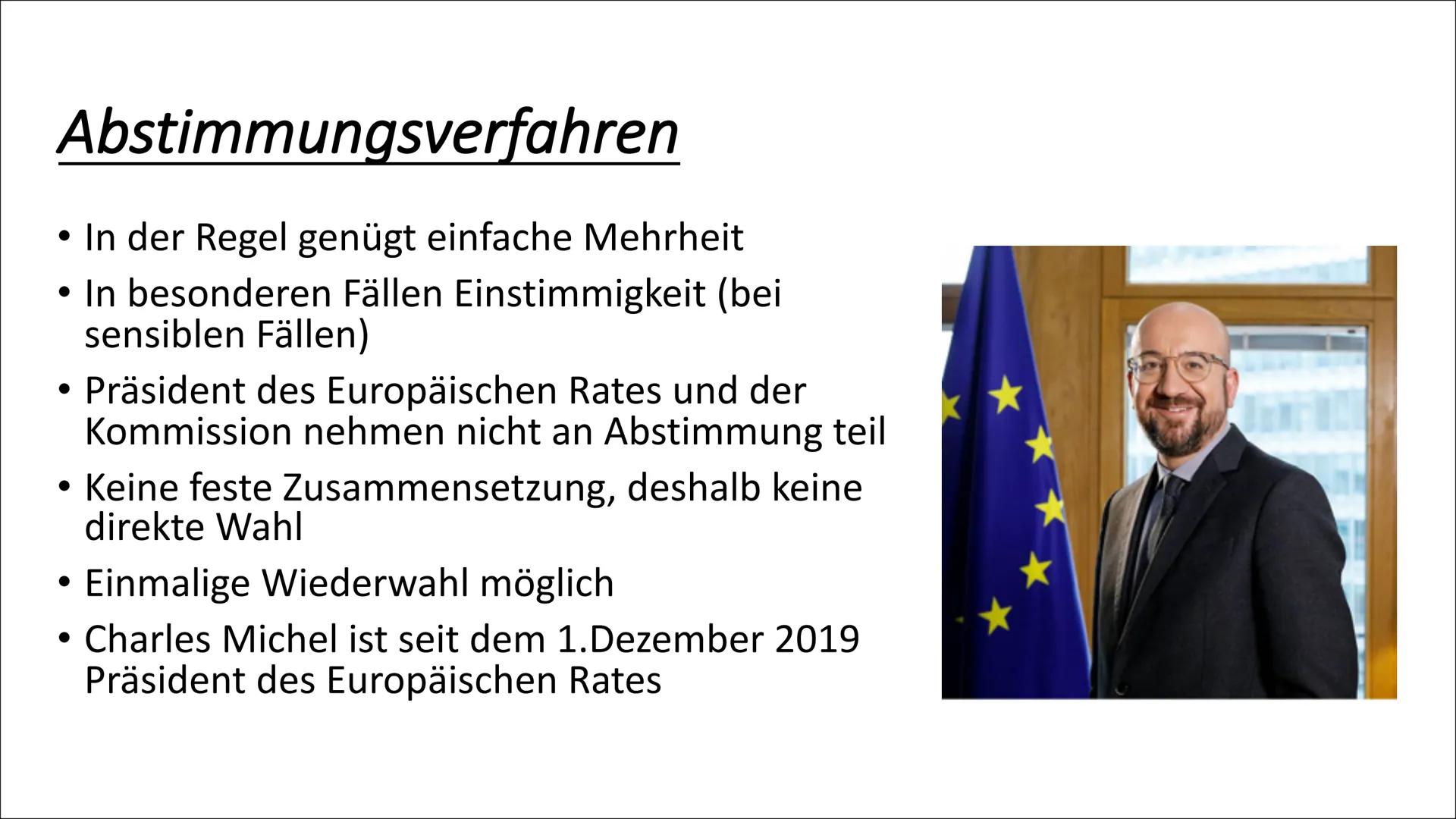 # Europäischer Rat # Inhaltsverzeichnis

- Allgemeines
- Geschichte
- Aufgaben und Funktionen
- Zusammensetzung
- Abstimmungsverfahren # All