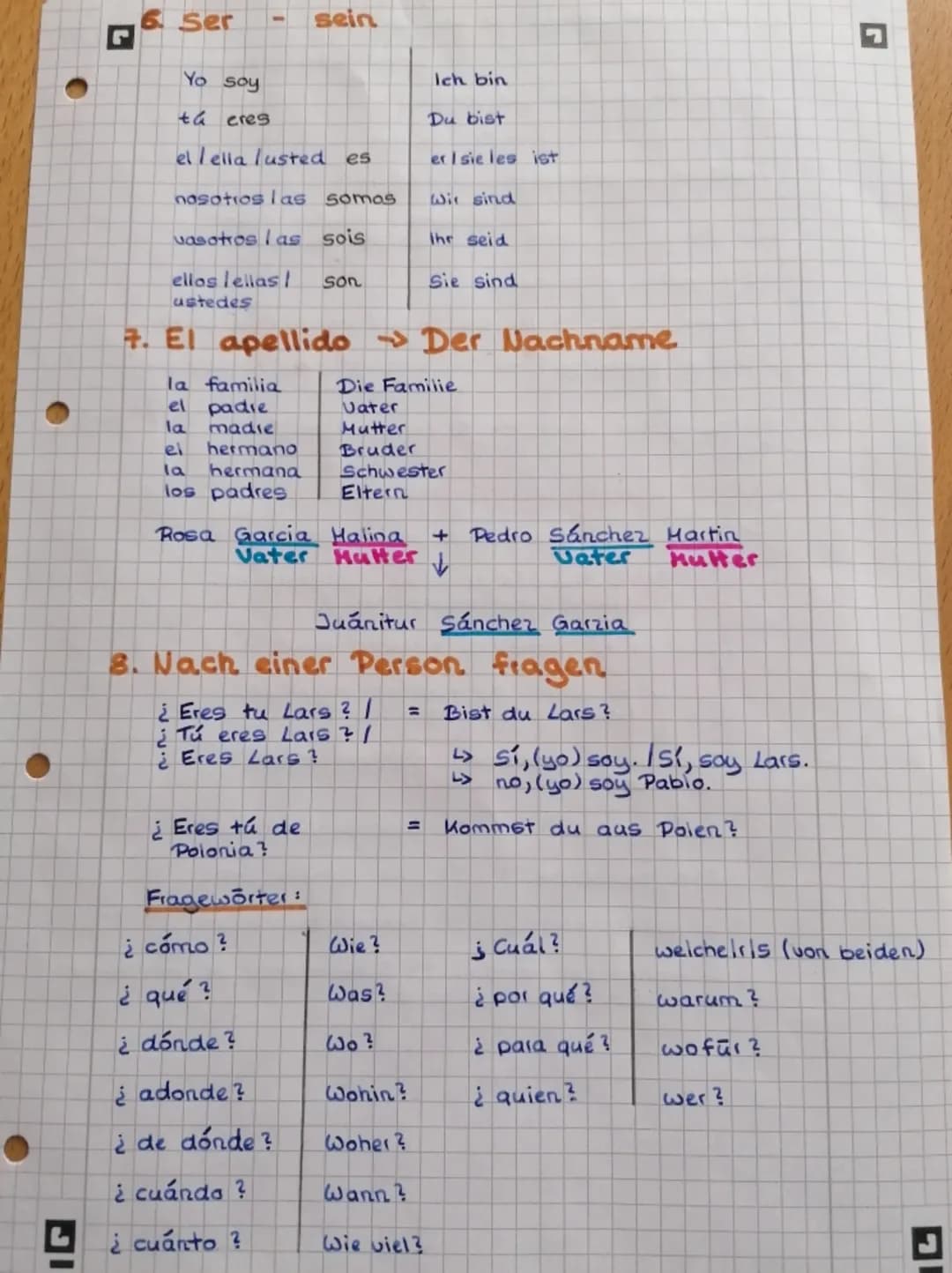 IG
ESPAÑOL
A. abecedario
a. Los númeras
3. Masculino/ Feminino + Plural/Singular
4. Begrüßungen und Verabschiedungen
5. Dach dem Befinden fr
