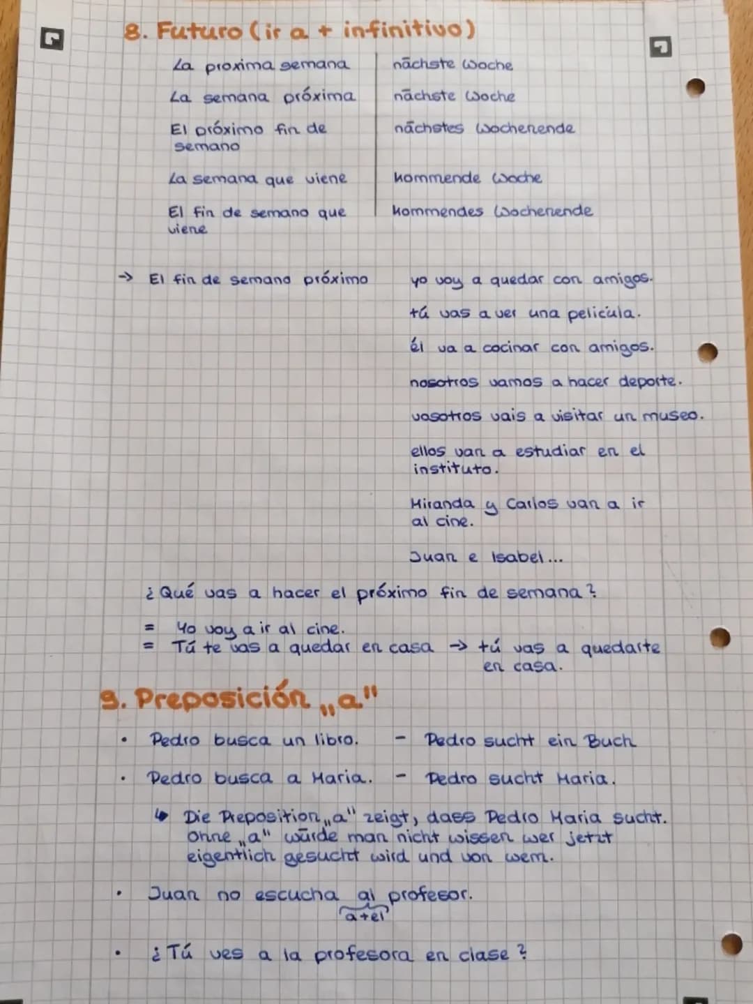IG
ESPAÑOL
A. abecedario
a. Los númeras
3. Masculino/ Feminino + Plural/Singular
4. Begrüßungen und Verabschiedungen
5. Dach dem Befinden fr