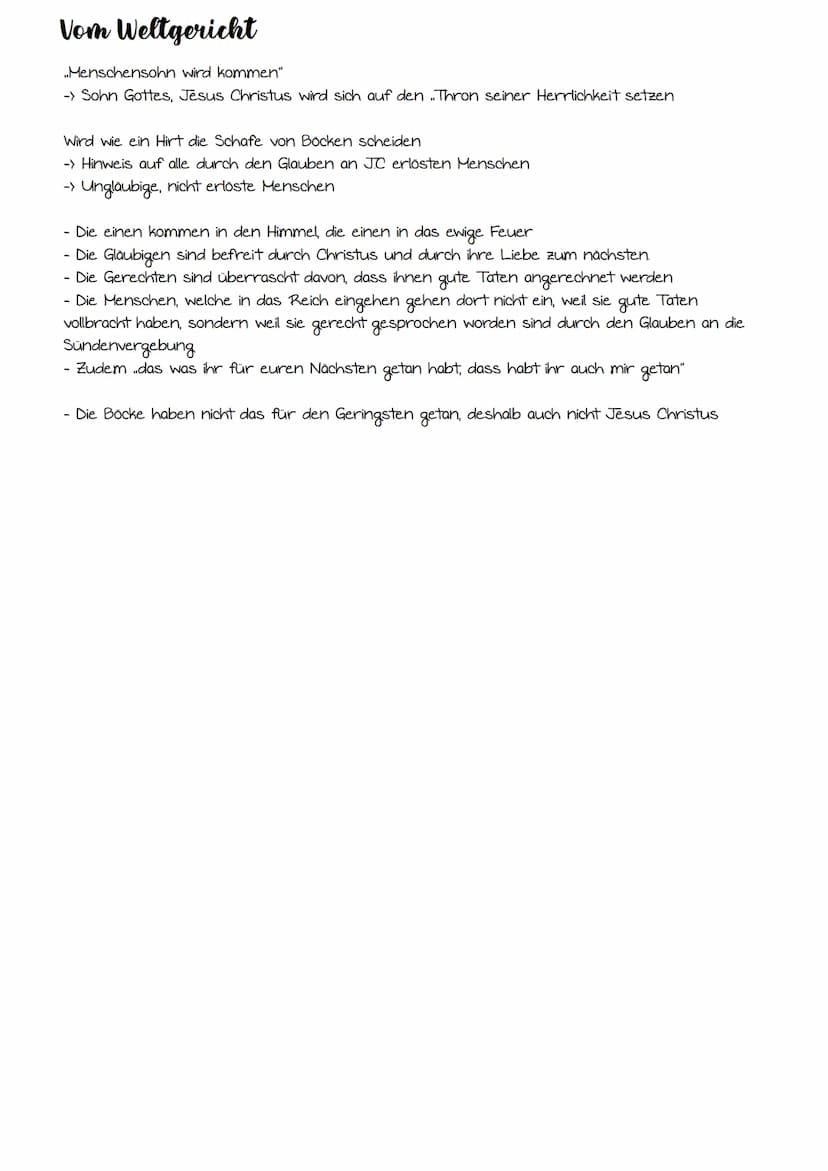 Identitatssuche bei Weltuntergang
Machtlosigkeit
anderungswunsch.
Erfahrung-
-Religion
DEFINITION:
Eschatologie
LEHRE DER LETZTEN DINGE
Nach