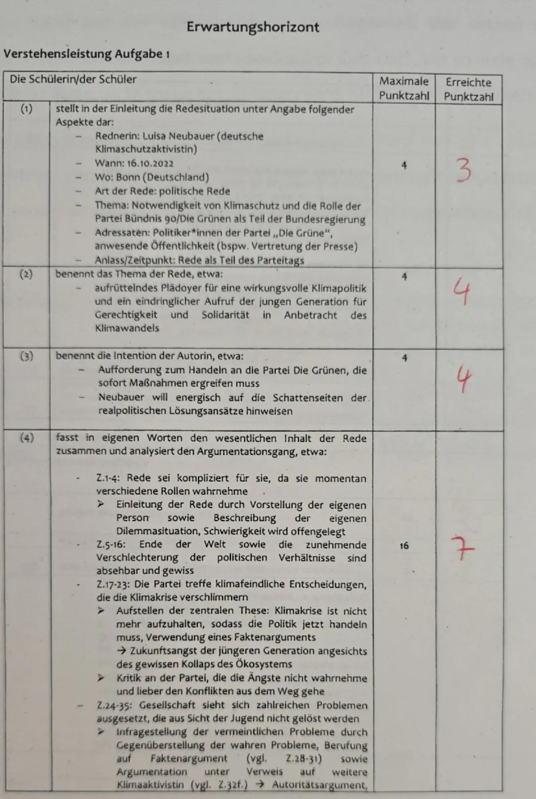 1. Klausur
Deutsch, Grundkurs Q2
Thema: (Politische) Reden in ihrem historischen Kontext analysieren
Aufgabenstellung
1. Analysieren Sie den