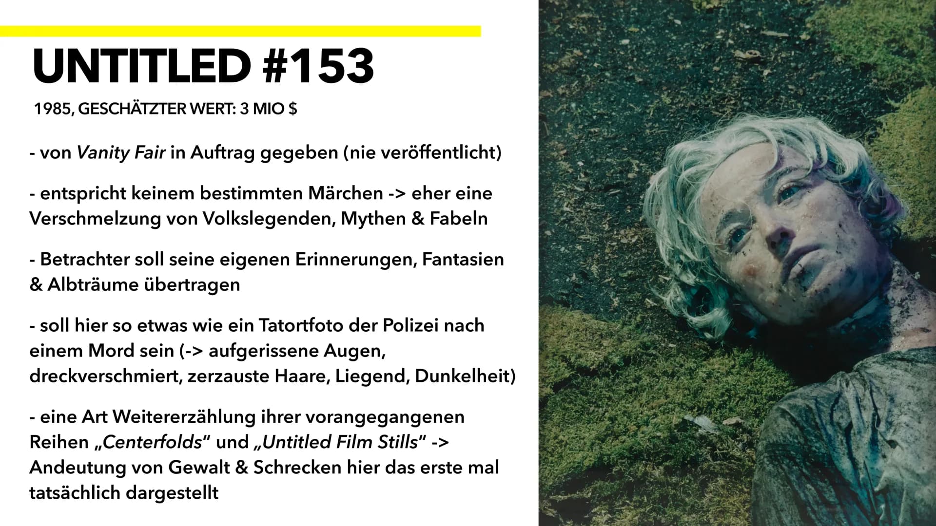 ,,DIE FRAU MIT DEN TAUSEND GESICHTERN"
CINDY SHERMAN BIOGRAFIE
- voller Name: Cynthia ,,Cindy" Morris Sherman
- geboren am 19. Januar 1954 i