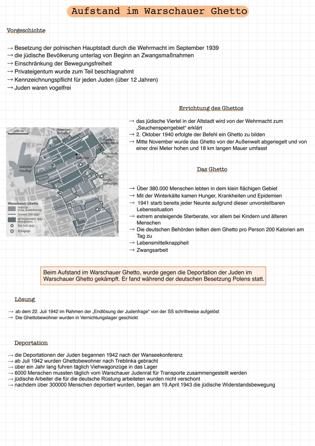 Vorgeschichte
Besetzung der polnischen Hauptstadt durch die Wehrmacht im September 1939
die jüdische Bevölkerung unterlag von Beginn an Zwan