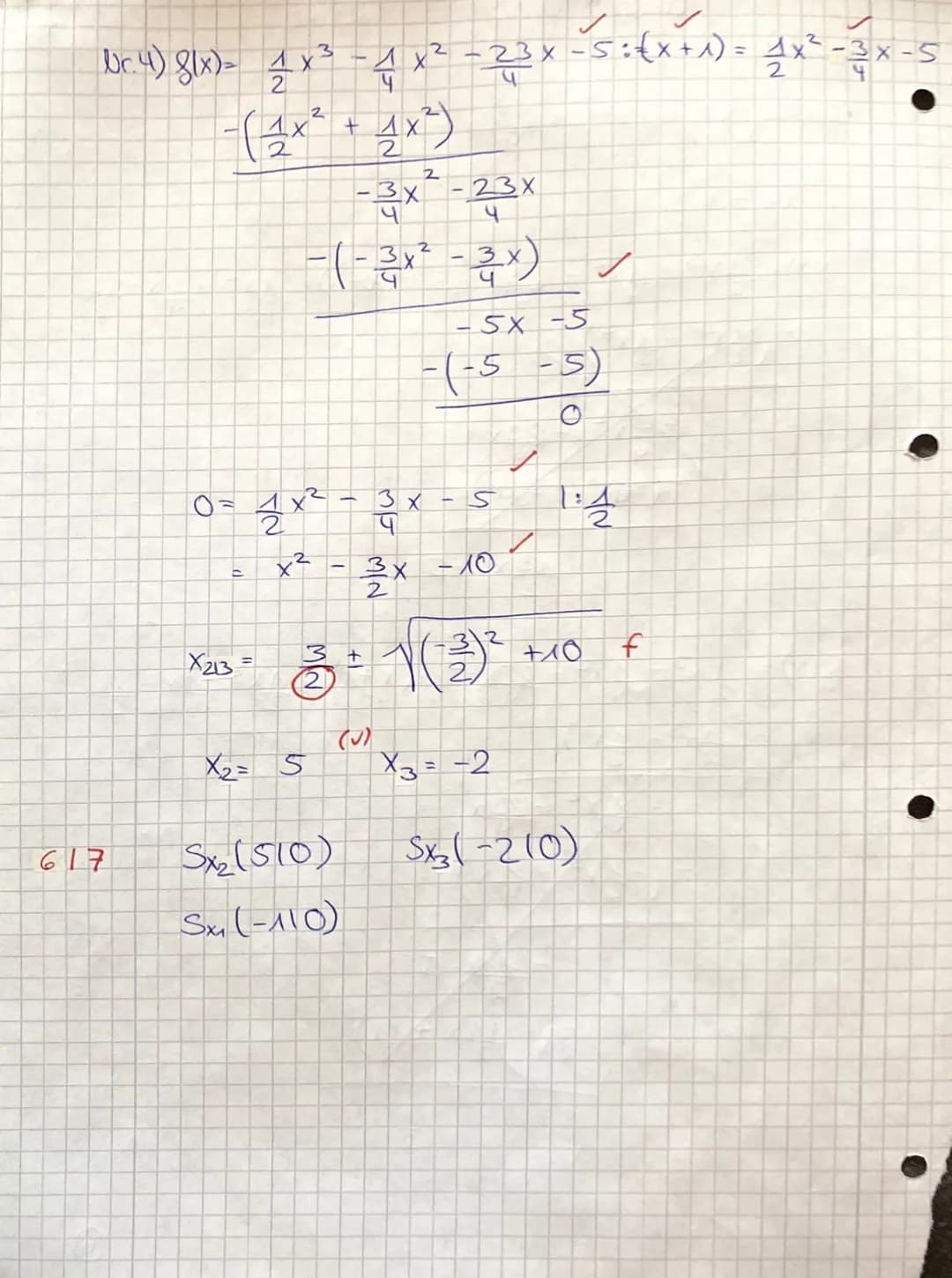 rufliches Gymnasium
Mathematik
KA 3
Name: Luisa grop
1 2 3 4 5 6
2117 116 9 7/1/46150
Alle Aufgaben sind mit lückenlosen Ausrechnungen, nach