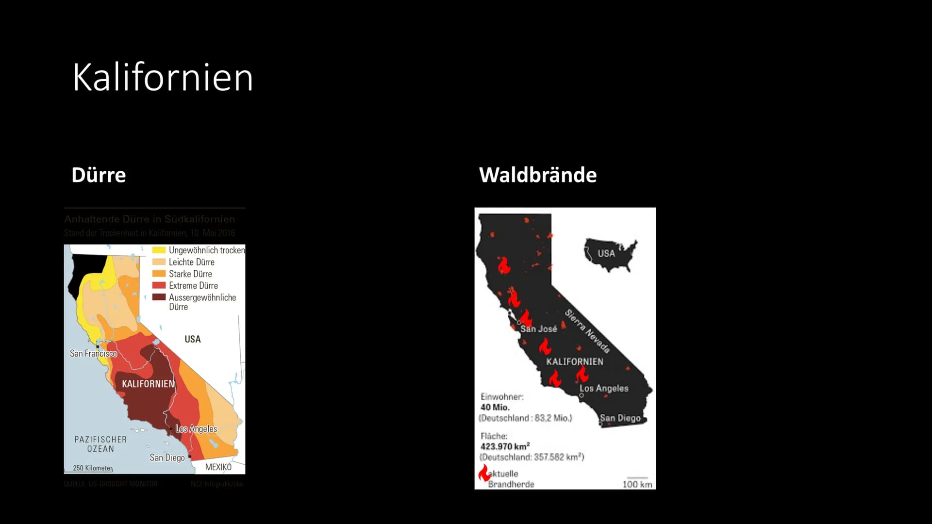 Waldbrände
am Beispiel Nordamerika ●
Was sind Waldbrände?
• Verbreitung
●
Entstehung
Bekämpfung
Prävention
●
●
●
Waldbrände in Nordamerika
-