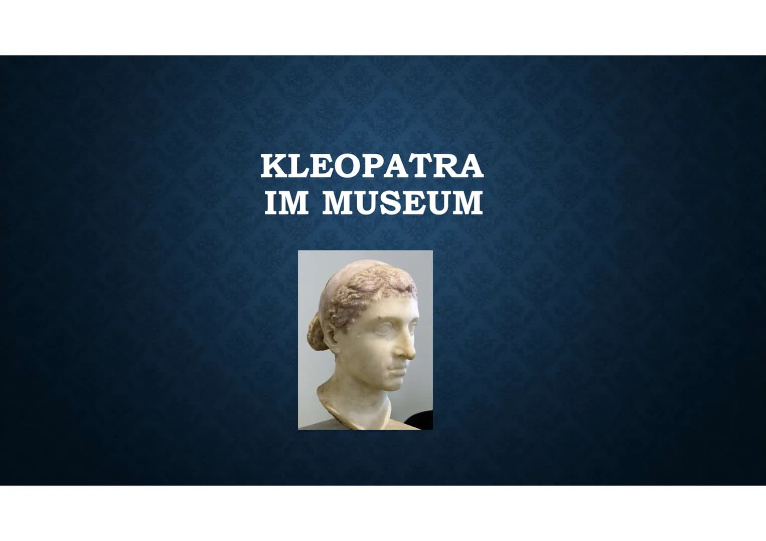 KLEOPATRA VII
51-30 v. Chr. LEBEN
Geboren: 70 oder 69 v. Chr.
Gestorben: 12. August 30. v. Chr.
Eltern: Vater Pharao Ptolemaios XII,
Mutter: