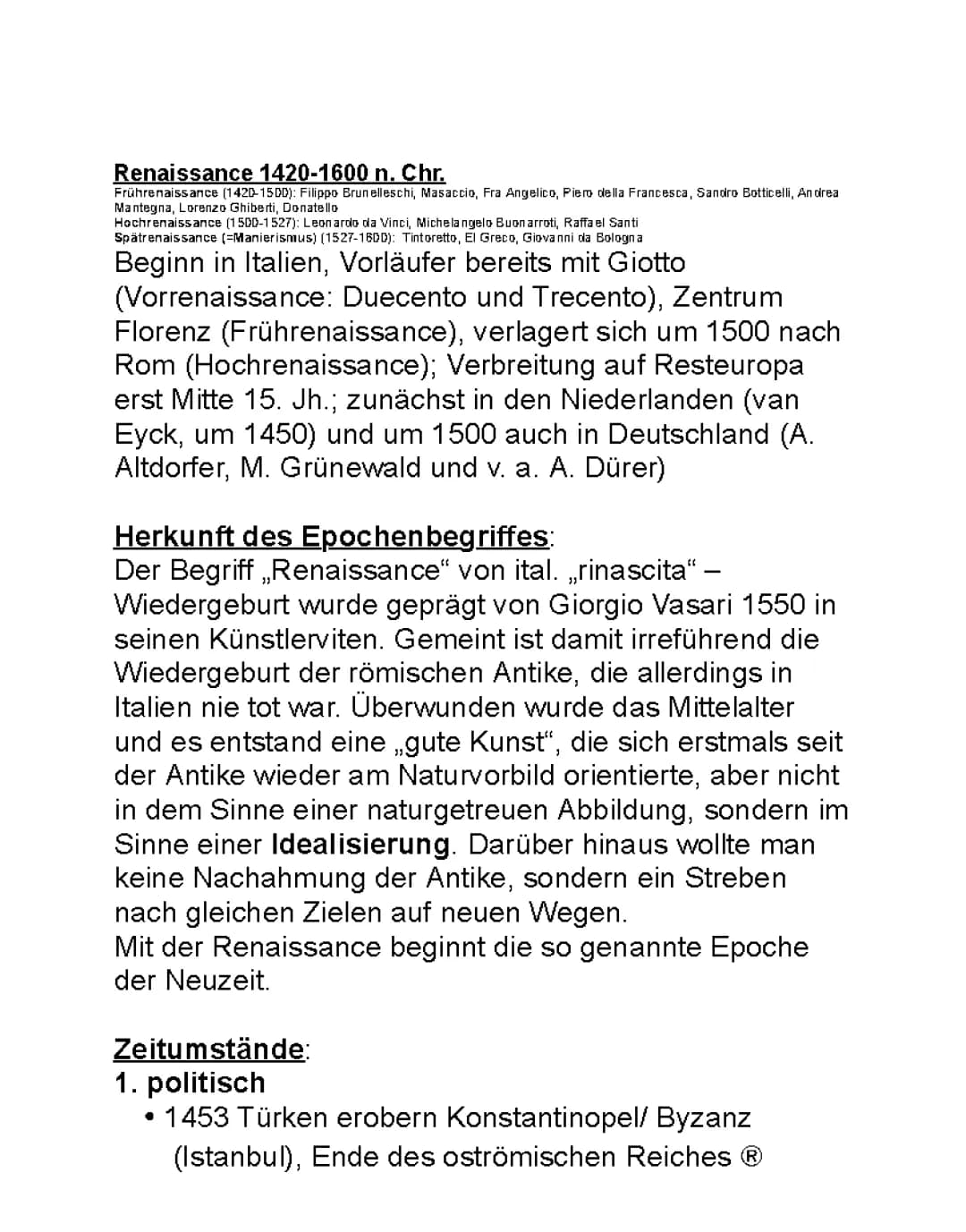 Die Frührenaissance: Künstler, Merkmale und berühmte Maler erklärt