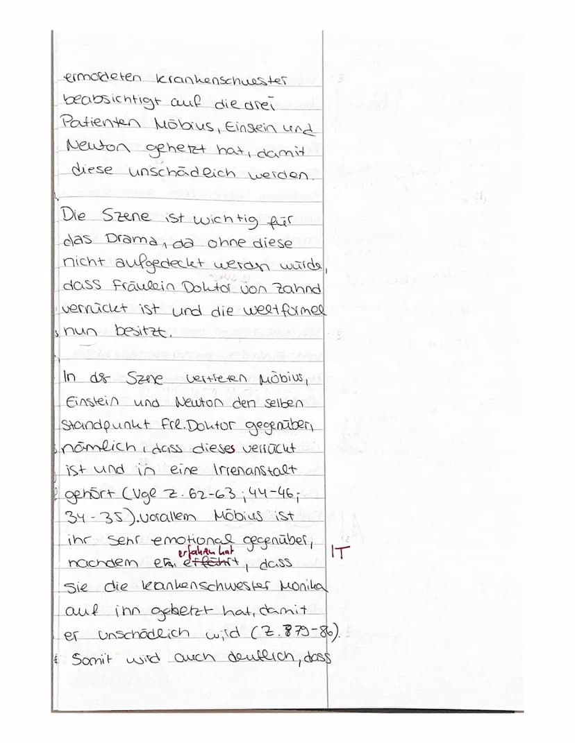 Deutsch GK 11
Thema: Gesellschaftliche Verantwortung und ihre Darstellung in dramatischen Texten am
Beispiel ,,Die Physiker" von Dürrenmatt 