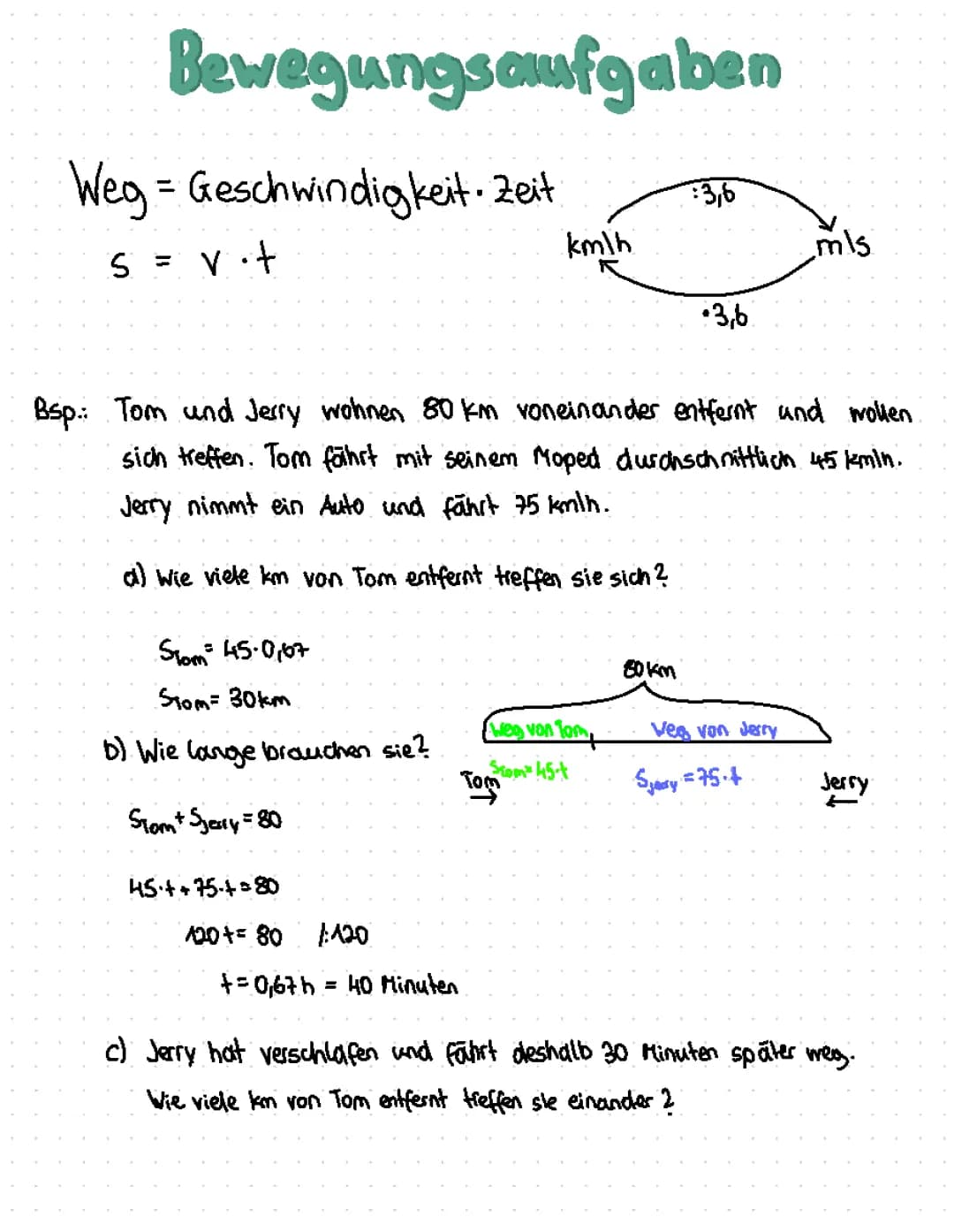 Bewegungsaufgaben
