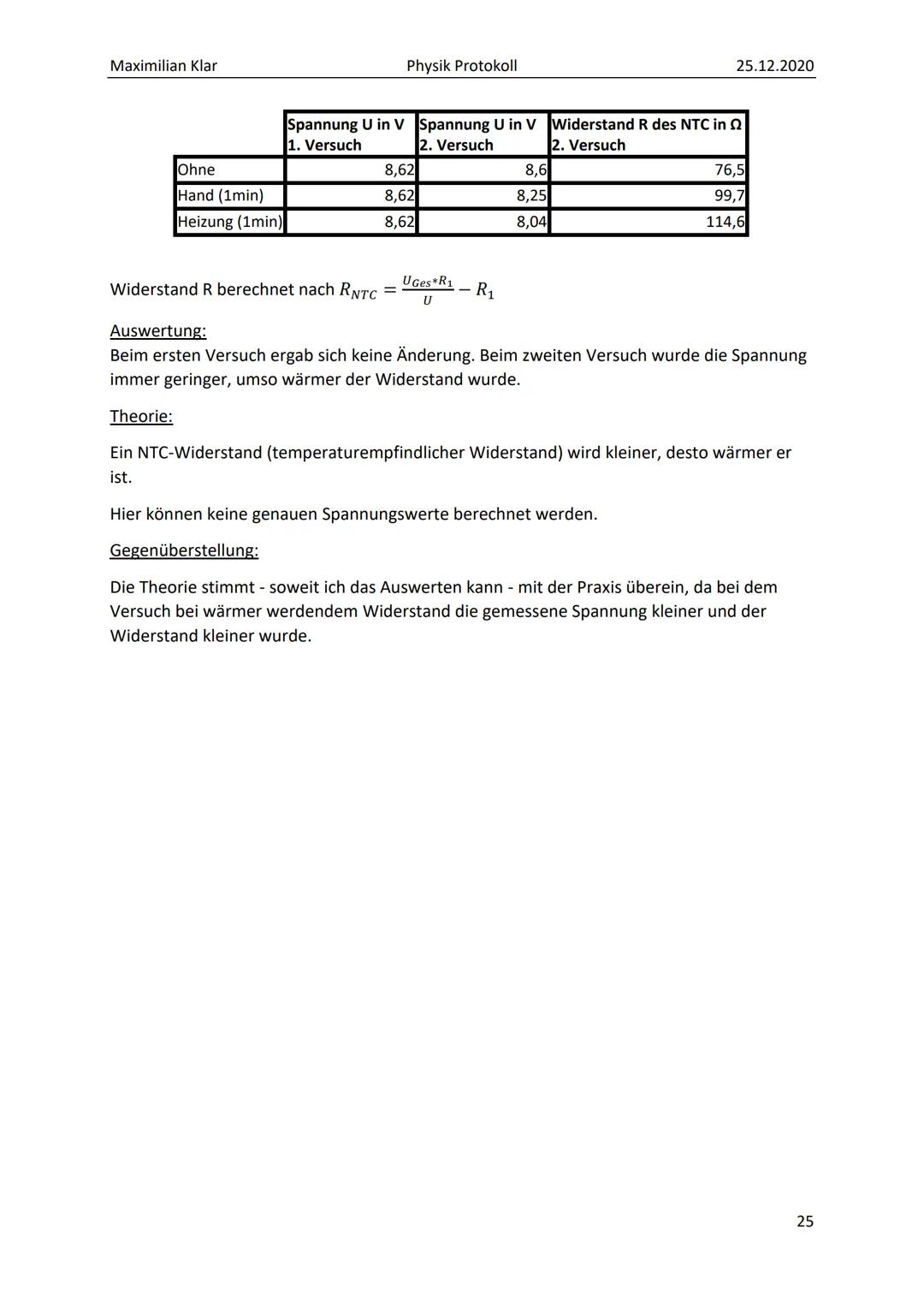 PROTOKOLL ZU
SPANNUNGSTEILERN Maximilian Klar
Inhalt
1. Grundlagen / Theorie:
2. Versuchsdurchführung:..
Versuch 1:.
a) Potentiometerschaltu