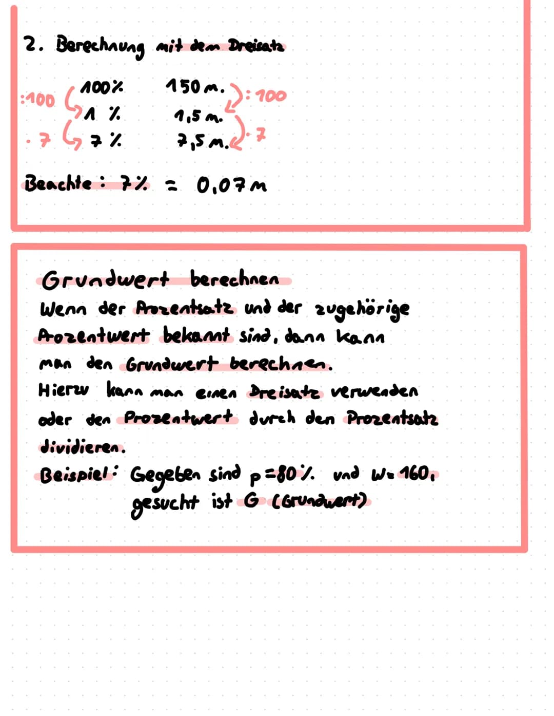 Prozente berechnen !!
Prozentsätze berechnen
Um den Prozentsatz (p) zu berechnen,
dividiert man den Prozentwert (W)
durch den Grundwert (G).
