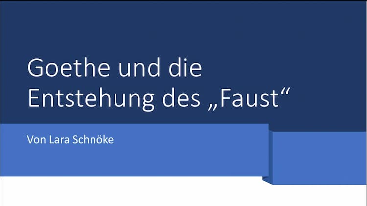 Know Faust I. Entstehungsgeschichte  thumbnail