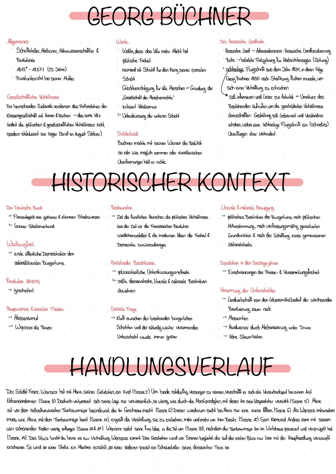 Allgemeines
Schriftsteller, Mediciner, Naturwissenschaftler &
Revolutionär
1813-1837+ (23 Jahre)
Privatunterricht bei seiner Mutter
Gesellsc