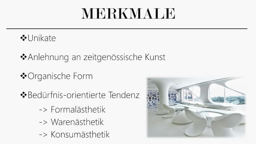 AUTOREN
DESIGN
PHILIPP STARCK GESCHICHTE DES
AUTORENDESIGNS
1980: Bildung von Designergruppen
Prinzip des Designs: Kunsthandwerks- und
Gebra