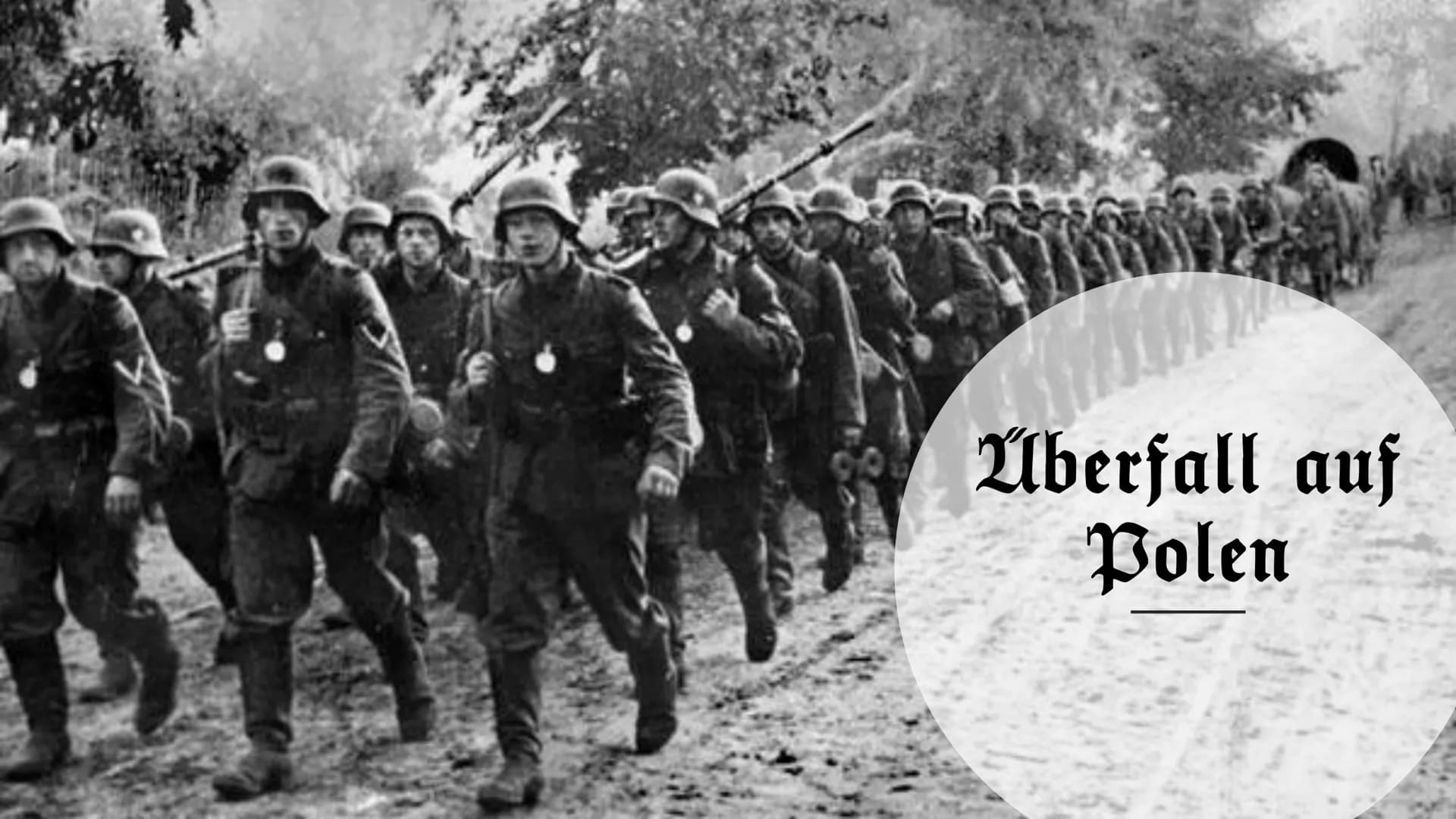 Der Zweite Weltkrieg Der zweite Weltkrieg
1939
03.09. Kriegserklärung Großbritanniens und
Frankreichs an Deutschland
Oktober/November: Vertr