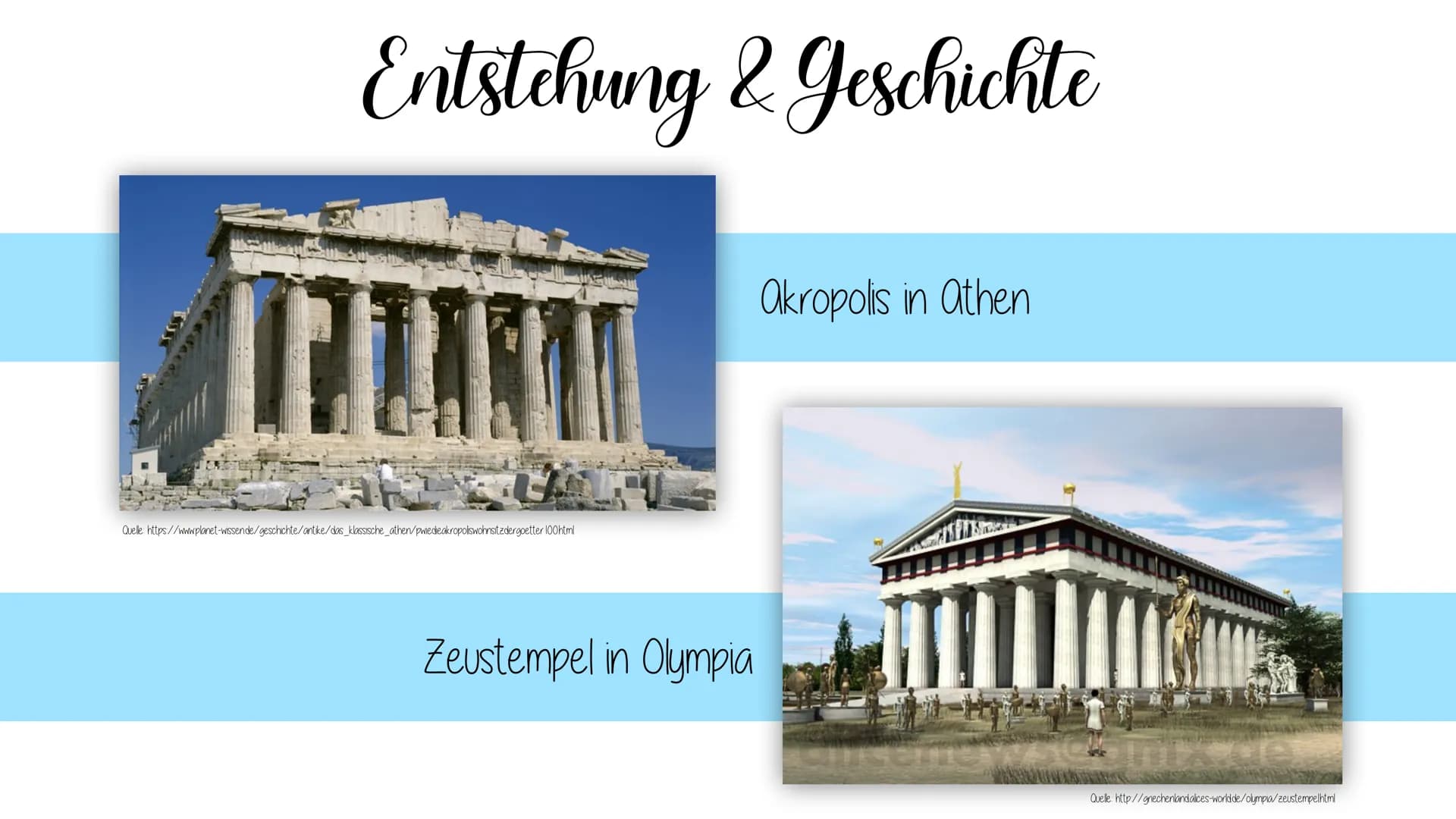 Klassizismus
& die Architektur der Epoche
Die Epoche (ca. 1770-1840)
von Klassik abgeleitet
Rückgriff auf römische und griechische antike
au