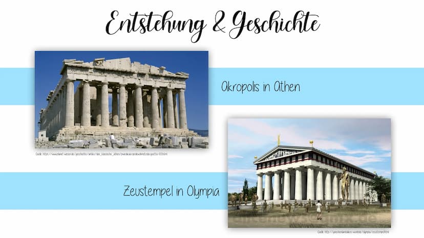 Klassizismus
& die Architektur der Epoche
Die Epoche (ca. 1770-1840)
von Klassik abgeleitet
Rückgriff auf römische und griechische antike
au