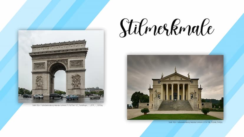 Klassizismus
& die Architektur der Epoche
Die Epoche (ca. 1770-1840)
von Klassik abgeleitet
Rückgriff auf römische und griechische antike
au