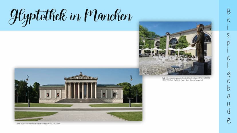 Klassizismus
& die Architektur der Epoche
Die Epoche (ca. 1770-1840)
von Klassik abgeleitet
Rückgriff auf römische und griechische antike
au