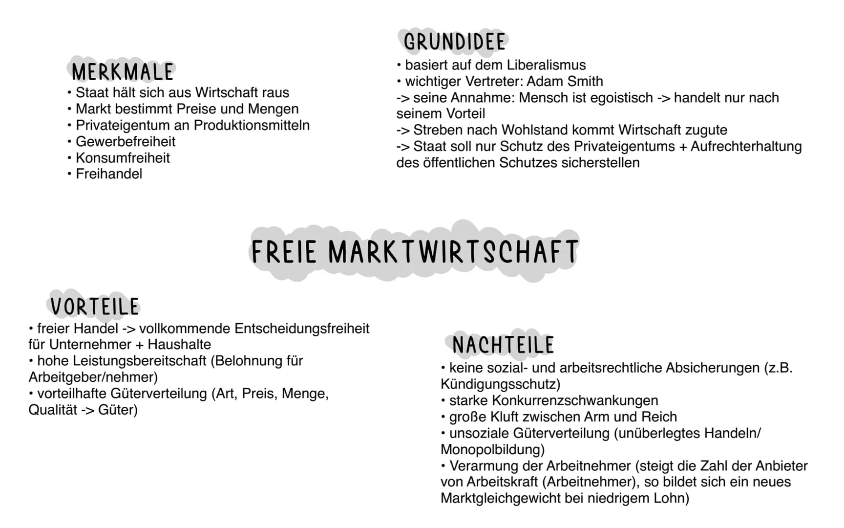 1) Wirtschaftsordnungen
Definition
Gesamtheit aller staatlichen Regeln für das wirtschaftliche Handeln. Man unterscheidet
zwei Grundtypen: F