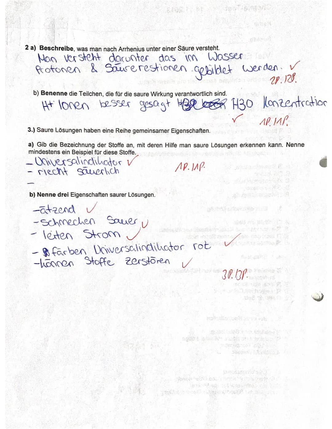Chemie-Test
Name:
Punkte: 255
Viel Erfolg!
von
4. Salzsäure
5.
14.11.2018
29,5%. Not
18607
1.) Markiere die richtigen Aussagen mit einem Kre