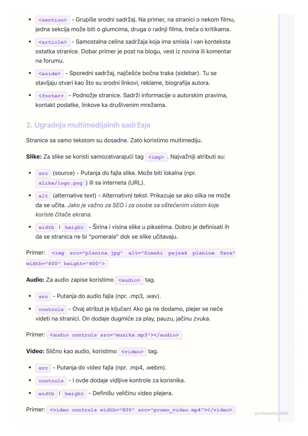 # HTML - struktura veb stranice

HTML - struktura veb stranice

Uvod u napredniju strukturu

HTML (HyperText Markup Language) je osnova svak