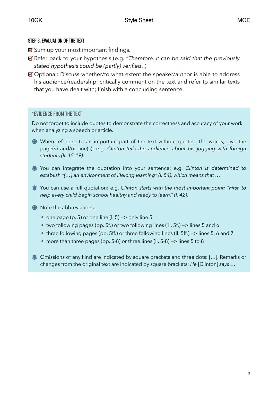 10GK
DEALING WITH A NON-FICTIONAL TEXT
Style Sheet
ANALYSIS OF A NON-FICTIONAL TEXT (ANALYSIS)
SUMMARIZE THE TEXT WITH REGARD TO THE FOCUS G