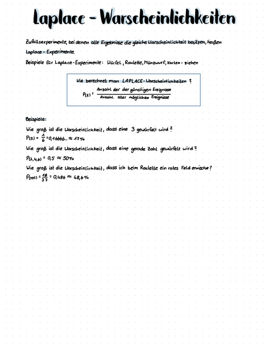 DATEN UND ZUFALL Ereignisse
Die Menge allermöglichen Ereignisse eines
Zufallsexperiments nennt man
Ergebnisraum Ω.
[- lies: Omega]
Ergebniss