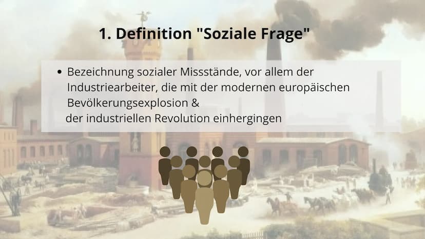 Vortrag Geschichte
Die soziale Frage
y Handout- Die soziale Frage
Entstehung & Ursachen
• grundlegende Veränderung
der Wirtschaft
• Ersetzen