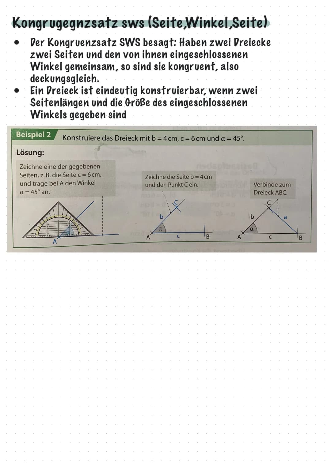 KONGRUENTE
S/s = Seite
W/w = Winkel
Geometrische Figuren, die in Form und
Flächeninhalt übereinstimmen, heißen
deckungsgleich oder kongruent
