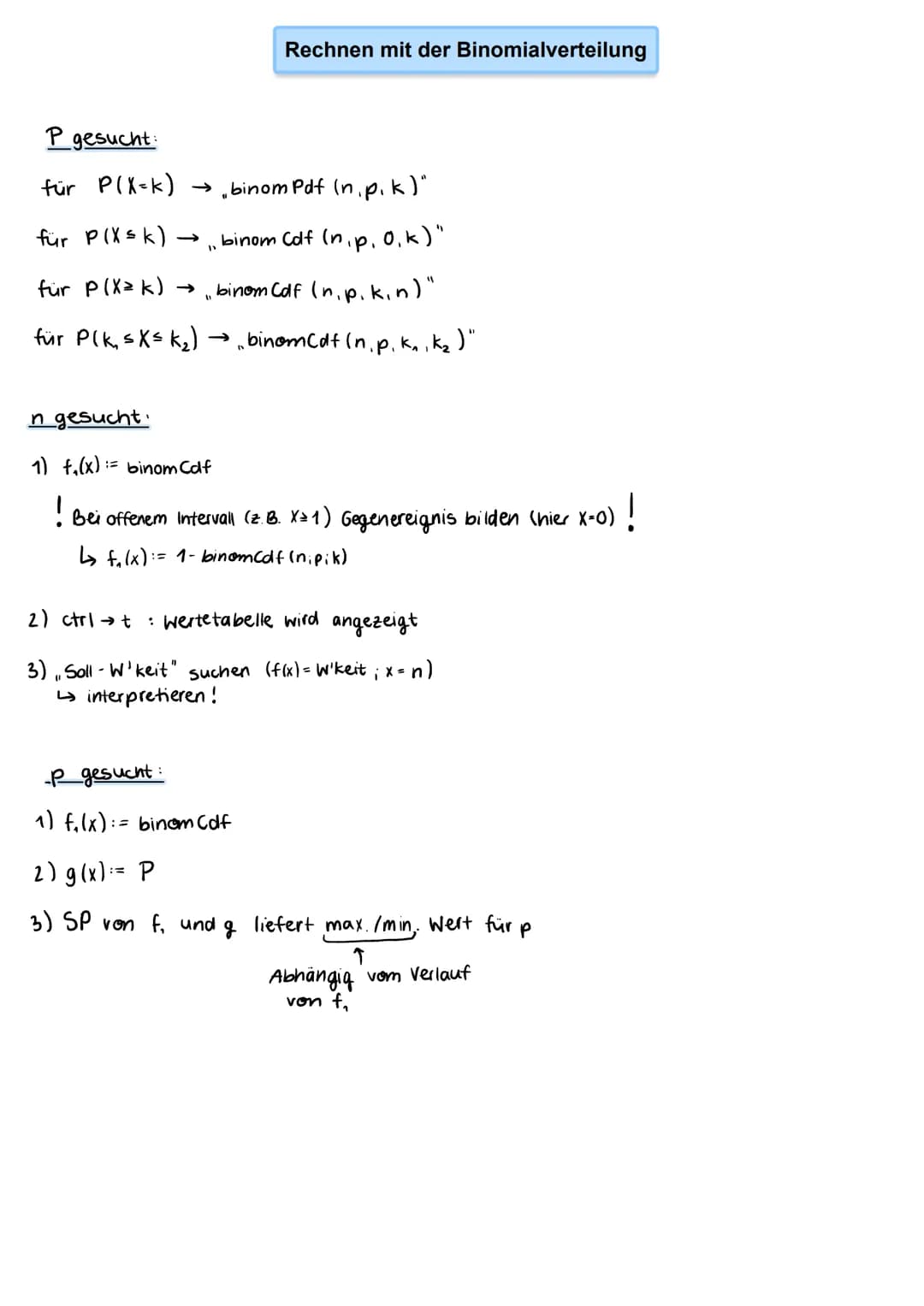 Wahrscheinlichkeit
für Anzahl Treffer
Versuche
(beginnend bei 0)
Beispiel:
Pascal'sches Dreieck
(*) -
1
→→
1
Anzahl Treffer
1
5
4
modelliert