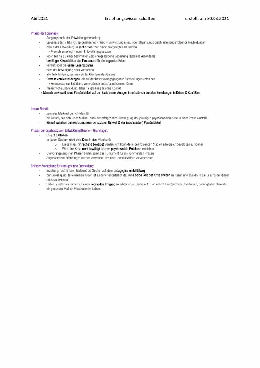 Abi 2021
Zur Person:
Zur Theorie:
Krise:
Erik Homburger Erikson: Psychosoziale Entwicklung Zur Person:
1902-1994
Flucht in die USA während d