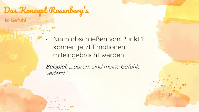 Gewaltfreie
Kommunikation Struktur
1) Marschall B. Rosenberg
2) Das Konzept Rosenberg's
a) Beobachtung
b) Gefühl
c) Bedürfnis
d) Bitten
3) F